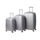 Набор чемоданов Bonro Smile 3 штуки с двойными колесами серебряный (110212)