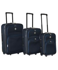 Набор чемоданов Bonro Best синий (110134)