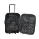 Набор чемоданов Bonro Best черно-фиолетовый (110137)