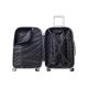 Набор чемоданов Bonro Smile 3 штуки с двойными колесами черный (110209)