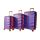 Набор чемоданов Bonro Next 3 штуки фиолетовый (110295)