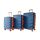 Набор чемоданов Bonro Next 3 штуки синий (110291)
