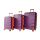 Набор чемоданов Bonro Next 3 штуки темно-фиолетовый (110297)