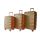 Набор чемоданов Bonro Next 3 штуки золотой (110293)