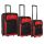 Набор чемоданов Bonro Best черно-красный (110136)