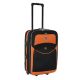 Набор чемоданов Bonro Best черно-оранжевый (110139)