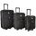 Набор чемоданов Bonro Style 3 штуки черный (102460)