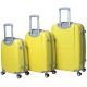 Набор чемоданов Bonro Smile 3 штуки с двойными колесами желтый (110065)
