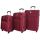 Набор чемоданов Bonro Tourist 3 штуки вишневый (110247)