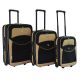 Набор чемоданов Bonro Best черно-кремовый (110142)