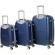 Набор чемоданов Bonro Smile 3 штуки с двойными колесами синий (110067)