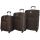 Набор чемоданов Bonro Tourist 3 штуки коричневый (110248)