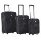 Набор чемоданов Bonro Best черно-темно фиолетовый (110144)