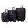 Набор чемоданов Bonro Lux 3 штуки темно-фиолетовый (102406)