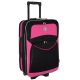 Набор чемоданов Bonro Style 3 штуки черно-розовый (110114)