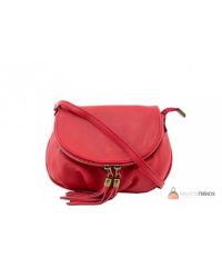 Итальянская кожаная сумка DIVAS Mimma TR961 красная