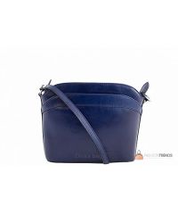 Итальянская кожаная сумка DIVAS BARBARA TR912 синяя