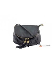Итальянская кожаная сумка DIVAS Mimma TR961 черная