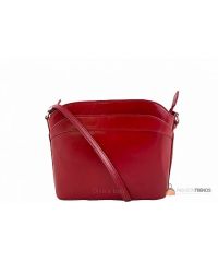 Итальянская кожаная сумка DIVAS BARBARA TR912 красная