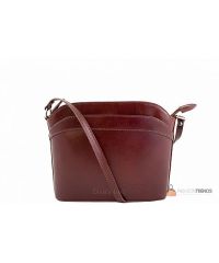 Итальянская кожаная сумка DIVAS BARBARA TR912 коричневая