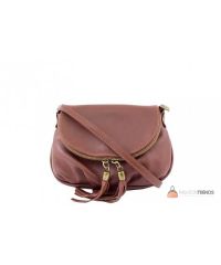 Итальянская кожаная сумка DIVAS Mimma TR961 коричневая