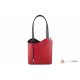 Итальянская кожаная сумка DIVAS Patty M8878 красная с черным