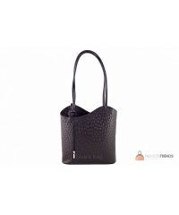 Итальянская кожаная сумка DIVAS Patty M8878 черная