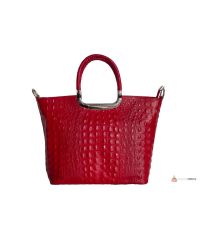 Итальянская кожаная сумка DIVAS DENISE M8871 красная