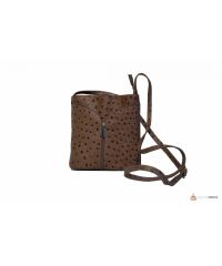 Итальянская кожаная сумка DIVAS KYRA Р2281 коричневая