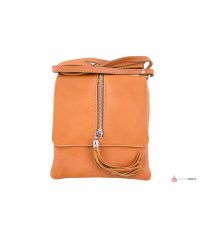 Итальянская кожаная сумка DIVAS SAMIRA TR931 оранжевая