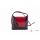 Итальянская кожаная сумка DIVAS Isabella S6927 черная с красным