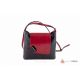 Итальянская кожаная сумка DIVAS Isabella S6927 черная с красным
