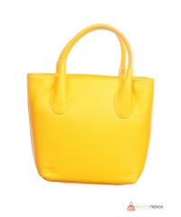 Итальянская кожаная сумка DIVAS Molly M8837 желтая