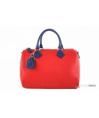 Итальянская кожаная сумка DIVAS DORETTA M8873 красная с синим