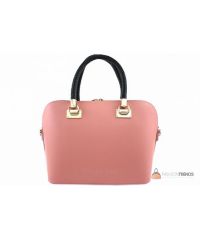 Итальянская кожаная сумка DIVAS Camelia M8937 розовая