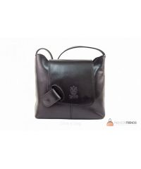Итальянская кожаная сумка DIVAS Isabella S6927 черная