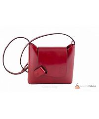 Итальянская кожаная сумка DIVAS Isabella S6927 красная