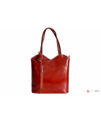 Итальянская кожаная сумка DIVAS CHIARA S6833 оранжевая