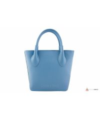 Итальянская кожаная сумка DIVAS Molly M8837 голубая