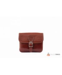 Итальянская кожаная сумка DIVAS Alma TR956 коричневая