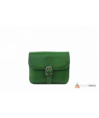 Итальянская кожаная сумка DIVAS Alma TR956 зеленая
