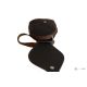 Итальянская кожаная сумка DIVAS BLOSSOM S6924 черная с коричневым