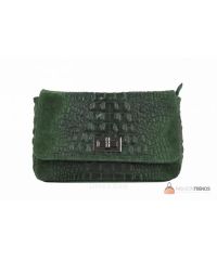 Итальянская кожаная сумка DIVAS Miranda TR975 зеленая