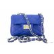 Итальянская кожаная сумка DIVAS Petra P2277 синяя