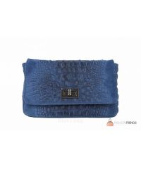 Итальянская кожаная сумка DIVAS Miranda TR975 синяя