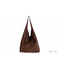Итальянская замшевая сумка DIVAS MONICA BS15206 коричневая