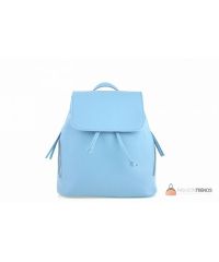 Итальянский кожаный рюкзак DIVAS Zelinda S7068 голубой