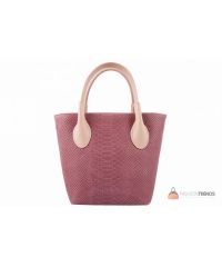 Итальянская кожаная сумка DIVAS Valeria M8931 розовая