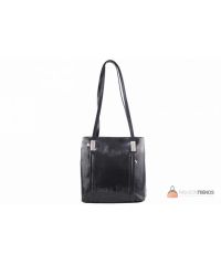 Итальянская кожаная сумка DIVAS Zarina S7027 черная