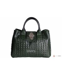 Итальянская кожаная сумка DIVAS LAURA BM11205 темно-зеленый